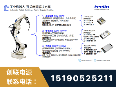 大理-工业机器人-开关电源解决方案